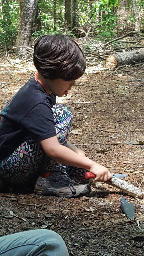 Knife Skill at Camp Forest